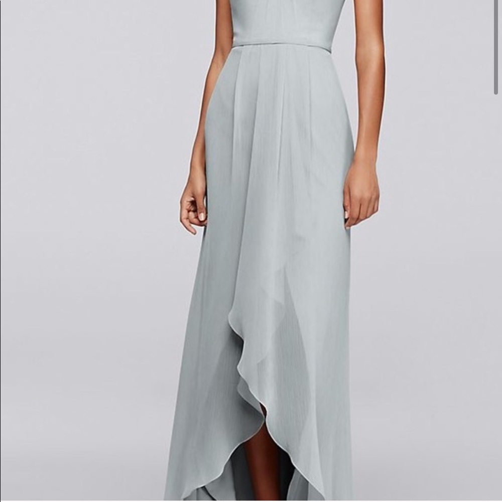 šStaplesās Davidās bridal high low gown mystic - Picture 7 of 7